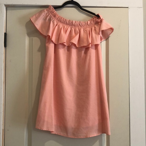 Pink ruffle sleeve dress - Picture 1 of 2